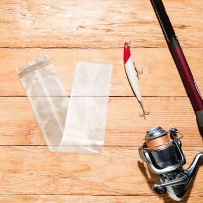 Mikinona 50pcs Pet Fish Transport Bags 6x34cm Thickened Leak-proof Plastic Packaging Bags for Live Betta and Guppy Shipping