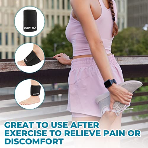 BODYPROX Cold & Hot Therapy Wrap, Reusable Gel Pack for Pain Relief. Great for Sprains, Muscle Pain, Bruises, Injuries, Etc. (Foot, Arm, Elbow, Ankle).