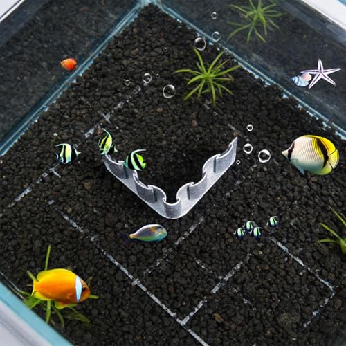 Aquarium Substrate Divider - Aquarium Sand Separator, Sand Isolation Board Substrate Barrier, Fish Tank Landscaping Decorative Panels to Separate Substrates Layers in Aquariums Or Terrariums - size: C