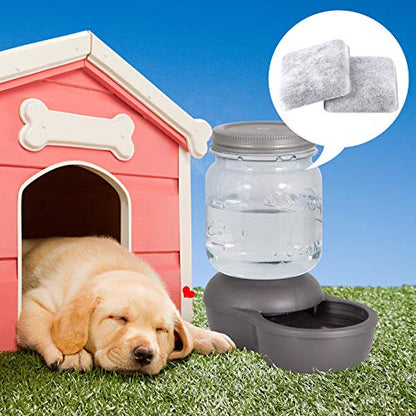 Dog Water Filter Replacement Compatible with Petmate Bowl Filters | Pet Water Dispenser Filter Compatible with Petmate Replendish Mason Automatic Gravity Waterer Bowls for Cats and Dogs, 6 Pack
