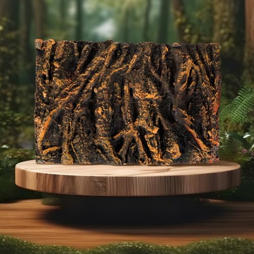 BESPORTBLE Tree Root Aquarium Background Board 3D Fish Tank Backdrop Board for Reptile Tank Terrarium Tree Root Background Pu Decorative Panel for Aquarium and Wall Scene Decor