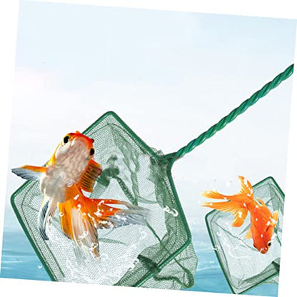 Abaodam 2Pcs Fishing Net Aquarium Fish Net with Soft Mesh for Catching for Stream River and Lake Fishing