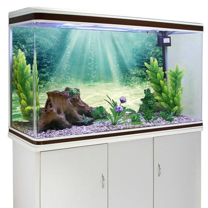 48x18 inches Aquarium Backdrop Underwater Ocean Floor Fish Tank Background | AWERT Aquatic Plant Bubble Polyester Terrarium Background - size: 48x18in/120x45cm