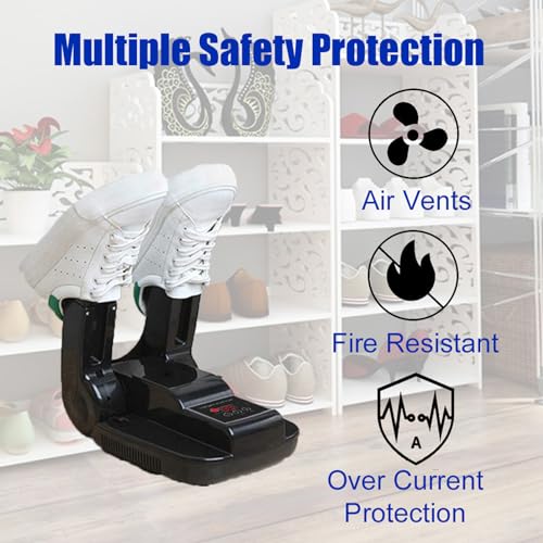 DLHONORV Boot and Shoe Dryer, Glove Dryer, Portable Adjustable Rack, Folding Design, Quick Drying for Shoes, Gloves, Hats, Socks