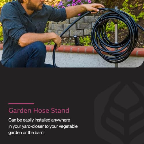 Yard Butler Free Standing Garden Hose Holder, Steel | Steel Freestanding Hose Holder for Lawn and Garden, Water Hose Storage and Organizer, Garden Caddy and Hose Hanger - size: Hanger