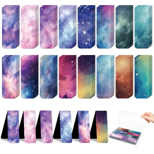 48 Pieces Magnetic Bookmarks Magnet Page Markers - Book Marks for Reading Women & Men with Storage Boxes - Cute Magnet Bookmark Clips for Reading Pleasure（Stars） - size: 48, style: Stars Style