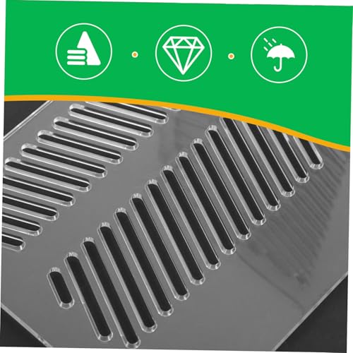 Aquarium Divider Acrylic Pump Isolation Plate for Clean Water Easy Install Fish to Prevent Sand Clogging and Manage Pump Wires Fits Various