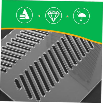 Aquarium Divider Acrylic Pump Isolation Plate for Clean Water Easy Install Fish to Prevent Sand Clogging and Manage Pump Wires Fits Various