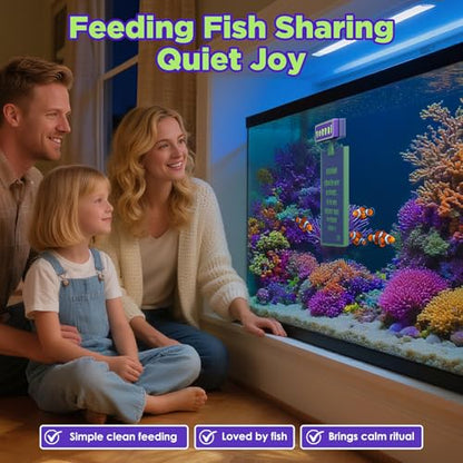 YOBBAI Magnetic Seaweed Feeder, Swinging Motion Nori Feeder, Seaweed Clip for Tangs Angels Freshwater and Shrimp Tanks (Green & Purple) - color: GREEN & PURPLE