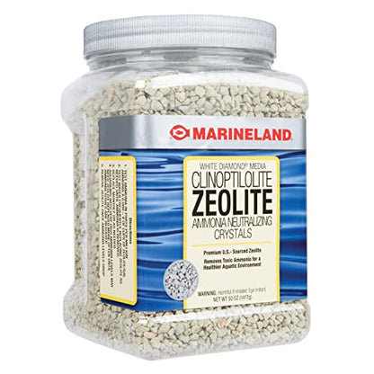 Marineland White Diamond 50 Ounces, Removes Toxic Ammonia, Aquarium Filter Media - size: 50-Ounce
