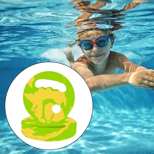 Menolana Water Exercise Discs Pool Resistance, Swim Discs Lightweight Buoyancy EVA Foam Aerobic Equipment for Water Workout Beach Pool - color: Green Yellow