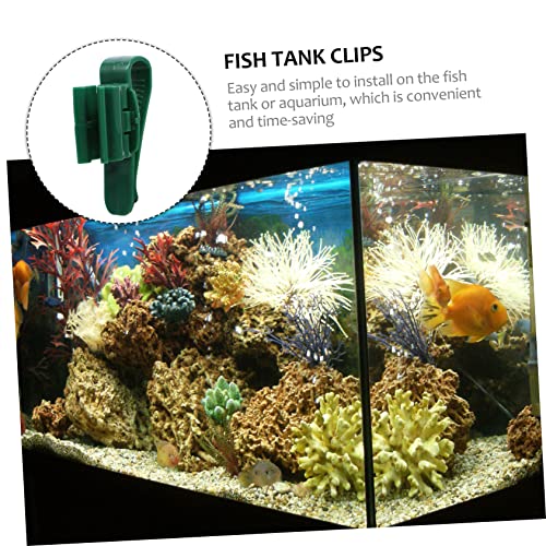 KESYOO 4pcs Fish Tank Clips Multifunctional Plastic Fixing Clamps for Secure Inlet and Outlet Hose Mounting Aquariums Easy Installation