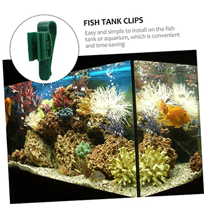 KESYOO 4pcs Fish Tank Clips Multifunctional Plastic Fixing Clamps for Secure Inlet and Outlet Hose Mounting Aquariums Easy Installation