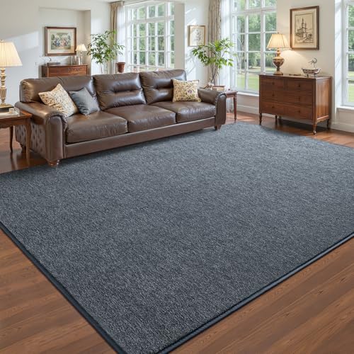 Pettop 4x6 Blue Grey Area Rugs for Living Room Bedroom, Thickened Memory-Foam Throw Carpet, Modern Minimalist Super Soft Kids Boys Girls Rug, Non-Slip and Washable Carpets for Dorm Home Decor - color: Blue Grey-white, size: 4' X 6' (Rectangular)