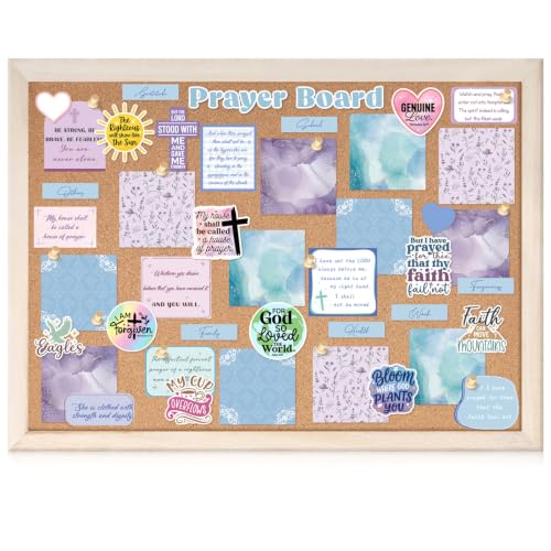 Chunful 98 Pcs Prayer Board Kit Quotes Pastel Prayer Supplies for Women - style: Pastel Watercolor