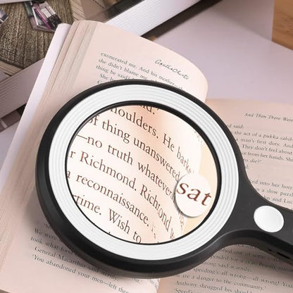 20X 30X Coin Magnifier, USB Rechargeable Lighted Magnifying Glass with Light Handheld for Currency Seniors Reading Crafts Jewelry Hobbies - style: 20X 30X-3.4in