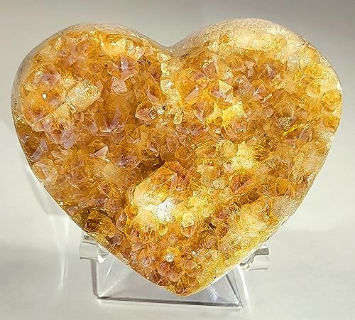 HQRP-Crystal 3" Acrylic Display Stand Pedestal for Crystal Heart / Slice / Slab and other Stones - size: 3"