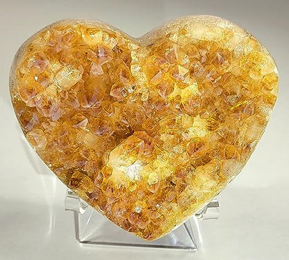 HQRP-Crystal 3" Acrylic Display Stand Pedestal for Crystal Heart / Slice / Slab and other Stones - size: 3"
