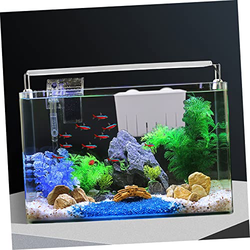 Generic Fish Tank Isolator Aquarium Fish Breeder Box Turtle Breeding Box Aquarium Fish Breeding Box White Small Size Feet and Suction Cups - color: White