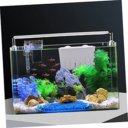 Generic Fish Tank Isolator Aquarium Fish Breeder Box Turtle Breeding Box Aquarium Fish Breeding Box White Small Size Feet and Suction Cups - color: White