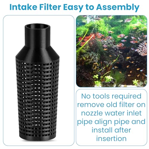 ETZ Aquarium Filter Intake Guard for Fluval 306 307 406 407 | Shrimp & Fry Safe, Canister Strainer, Protects Aquatic Life, Mesh Cover, Fine Screen, Fits 400 Series, Easy Cleaning