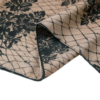 Hijab Scarf for Women Fashion Printed Modal Hijab Head Wrap Scarves Lightweight Long Scarf Shawls - color: Flower Lace Print