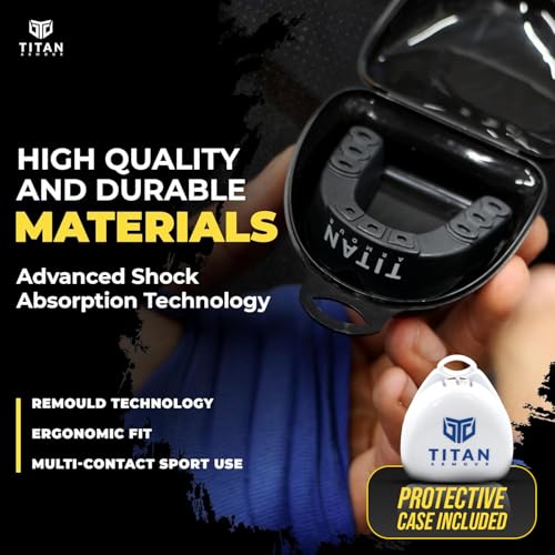 Mouth Guard Boxing, Dual-Layer Boil & Bite Mouthguard, Adult | Premium Dual-Layer | Case Included | Adult & Youth Custom-Fit Mouthpiece | Football, MMA, Hockey, Lacrosse, BJJ, Basketball - color: Blue, size: Adult Age 11+
