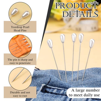 150 Pcs Corsage Pins, Boutonniere Pins Pearl Pin - size: 150pcs