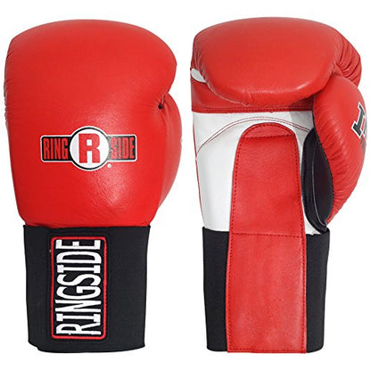 Ringside IMF Tech Hook and Loop Boxing Training Sparring Gloves - color: Red, size: 14-Ounces