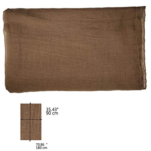 woogwin Women's Scarf Lady Light Soft Fashion Solid Shawl Wraps - color: Khaki