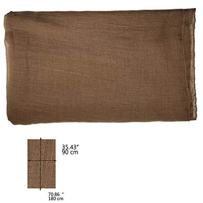 woogwin Women's Scarf Lady Light Soft Fashion Solid Shawl Wraps - color: Khaki
