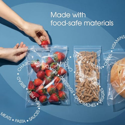 4” X 8” (1000 Count) 2 Mil Clear Reclosable Zip Plastic Poly Bags | with Resealable Lock Seal Zipper - Spartan Industrial - size: 4” X 8”