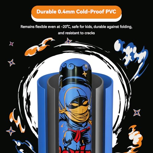COMMOUDS 67inch Punching Bag for Kids, Inflatable Kids Boxing Set with Gloves, Fast Rebound Punching Bag for Practicing Karate, Taekwondo, MMA, Christmas/Birthday Gift for Boys Girls, Ages 6-14 - color: Blue