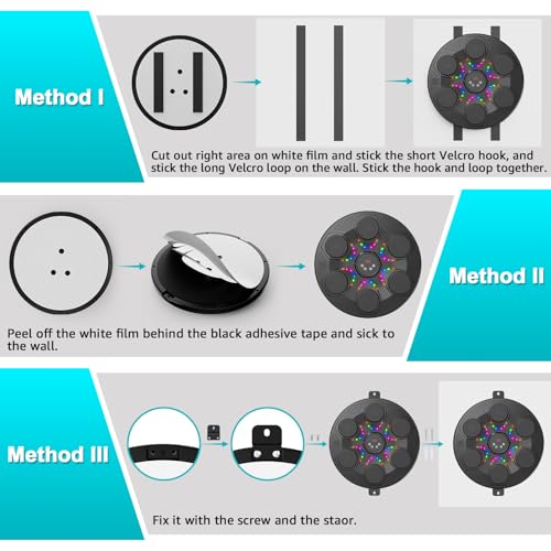 Upgrade Music Boxing Machine For Adults Kids, Interactive Music Punching Machine with Gloves 12 Modes 12 Speeds, Wall Mounted Electronic Boxing Punching Pad with Wireless Connection LED Display