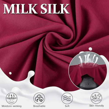 Ababalaya Women's Elegant Modest Muslim Islamic Ramadan Soft Lightweight Jersey Hijab Long Scarf - color: Burgundy, size: Medium