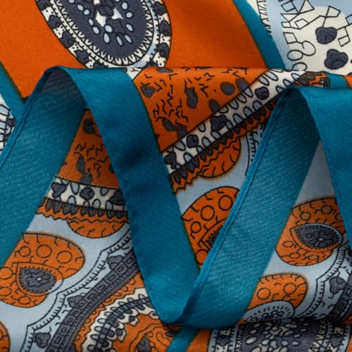 RIIQIICHY Women Head Hair Scarf Like Satin Silk Scarf Sleeping Hair Wrapping Night 27.5" - color: C007