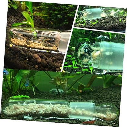 1hole Aquarium Turbellarian Catcher Glass Trap for Fish Tank Accessory Catch and Release Tool Easy to Clean Safe for