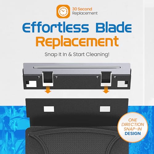Flipper Standard Aquarium Algae Remover for Fish Tank Cleaner Replacement Blades, Pack of 2 - Glass Scraper Blades for Cleaning Kits - Water Cleaning Accessory - style: Standard