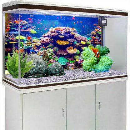 36X18 Inch Underwater World Aquarium Backdrop - Vibrant Coral Reef Tropical Fish Tank Background Vinyl Ocean Theme Decor - size: 36X18in