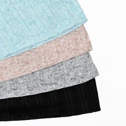 Cotton Slouchy Beanie Hip-Hop Soft Lightweight Running Beanie Adult Skull Hats Cap for Men Women - color: Opentop-b-4pk-multi03