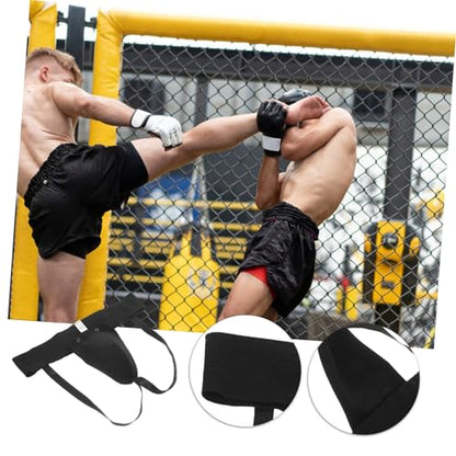 YARNOW Wear Resistant Portable Groin Protector Comfortable Crotch Guard for Training Supplies Breathable Design for Boxing Karate Taekwondo and Sports Activities