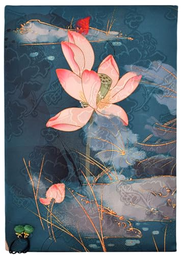 BLBMH 10x7 Fabric Book Covers for Hardcover Paperbacks Bible - Lotus - color: Lotus a