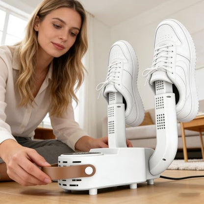 Boxing Glove Dryer with Smart Display, Portable Fresh Strike Glove Dryer, Constant Temperature Punching Gloves Dryer with Adjustable Heat & Timer for Boot Glove (White#A) - color: White#A