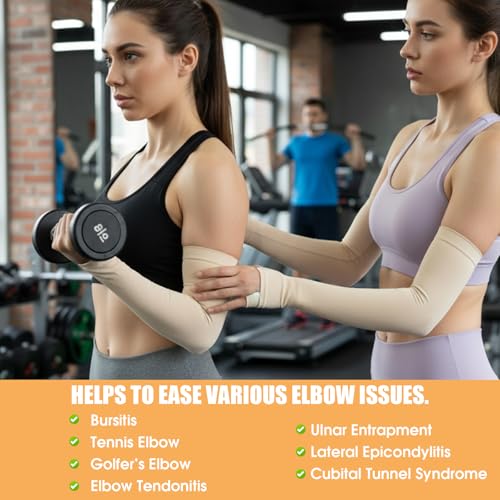 4 Pairs Protective Arm Sleeve for Thin Skin Elderly Skin Tear and Bruise, Protection Sleeves for Men and Women