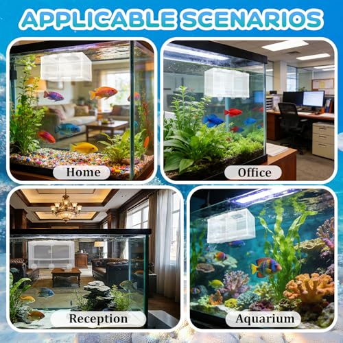 2 Pack Breeder Box for Fish Tank, Plastic Frame Breeding Box with Suction Cups, Fish Breeder Box for Aquarium, Mesh-Framed Fish Fry Incubator with Partitions