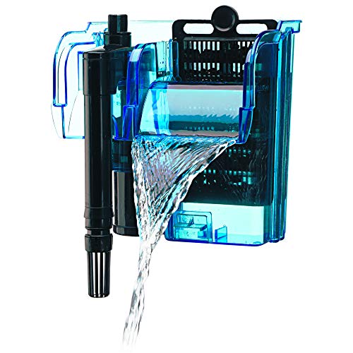 Penn-Plax Cascade 80 Power Filter – Hang-On Filter with Quad Filtration – Great for Freshwater and Saltwater Setups - size: Cascade 80