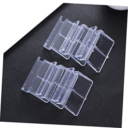 BESPORTBLE 2sets Aquarium Tools Acrylic Fish Tank Cover Support Bracket Frame 6mm-12mm Practical 12pcs*2