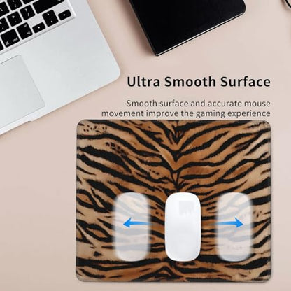 Tiger Skin Wild Africa Animals Mousepad Non-Slip Rubber Base Mouse Pads for Computers Laptop Office Desk Accessories Mouse pad 7.9 x 9.5 in - color: Tiger Stripes