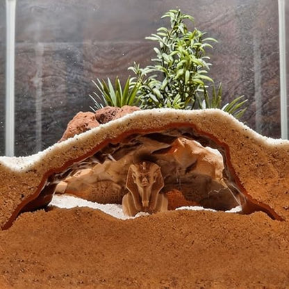 Resin Pharaoh Aquarium Ornament – Egyptian Pyramid Hideaway Cave for Aquatic Pets & Reptiles, Aquarium-Safe Fish Tank Decor, Unique Ancient Egypt Decorative Stone for Betta, Shrimp, and Small Reptiles