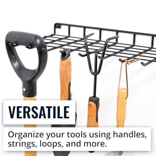StoreYourBoard Gardening Hand Tools Organizer, Wall Mount Storage Shelf for Garden Scissors, Hand Pruners, Plant Shears, Tree Cutter, Gardening Shears, and Garden Supplies, Holds 40 lbs